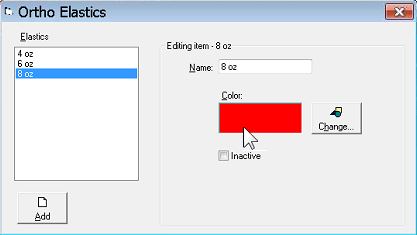 Choosing colors for eslastic bands